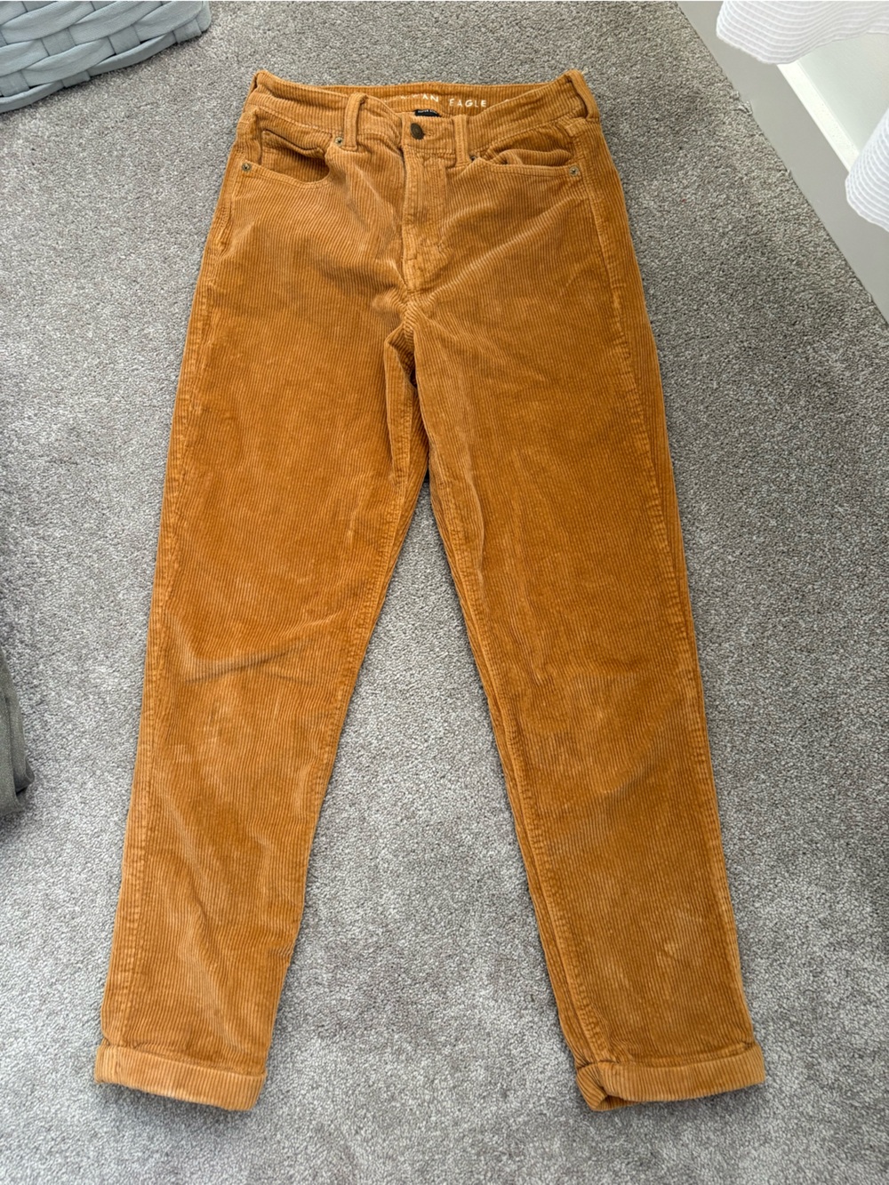 American Eagle Outfitters Women’s Skinny Corduroy Jeans in Camel Brown